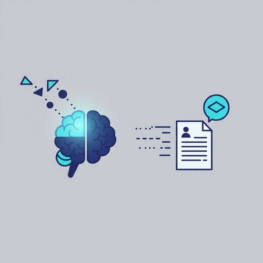 To visually explain Step 3 of the playbook, 'Master the Art of Prompt Engineering,' by showing how a detailed input leads to a high-quality AI output.