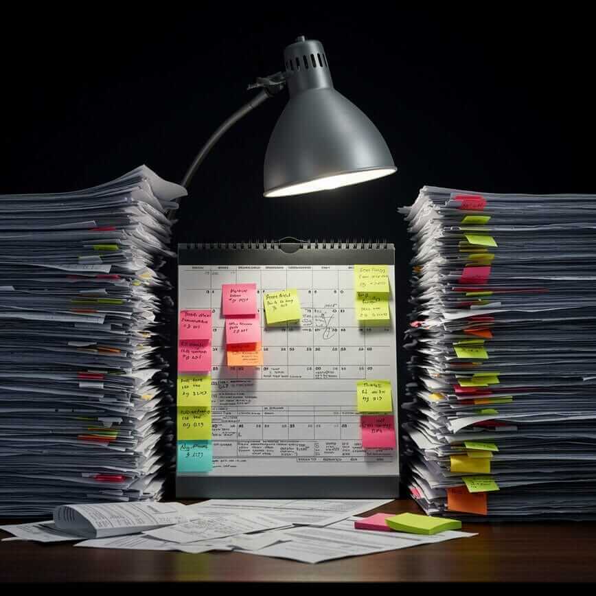 To visually represent the 'Scaling Paradox' where business growth leads to being overwhelmed by manual administrative tasks.